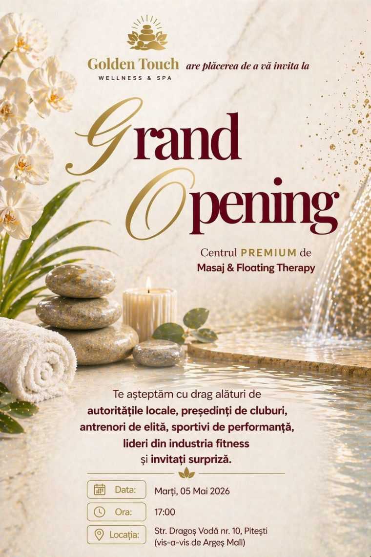 Golden Touch Wellness Spa isi deschide portile in Pitesti