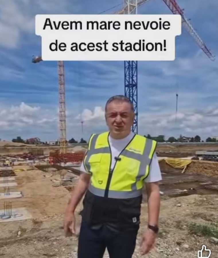 Primarul Cristian Gentea optimist ca Stadionul Nicolae Dobrin va fi finalizat mai devreme dect era prevazut