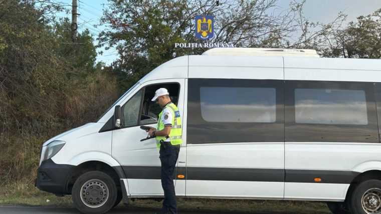 Sofer de transport persoane sancionat cu 4000 de lei la Pitesti