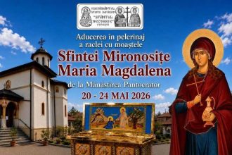 racla cu moastele sfintei maria magdalena sofeste la pitesti miercuri 20 mai