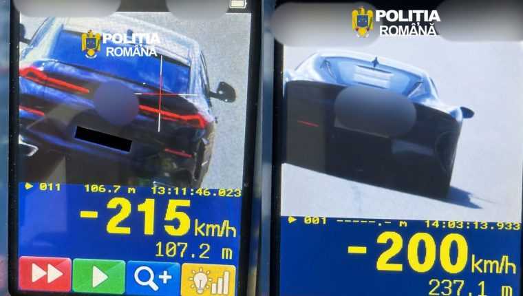 record de viteza pe a1 un sofer din ilfov a fost suprins cu 215 kmh avand permisul