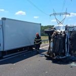 Accident pe drumul expres Craiova Pitesti Interventie medicala la fata locului