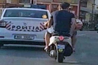 Albota conducea un moped neinmatriculat fara drept si sub influenta bauturilor alcoolice