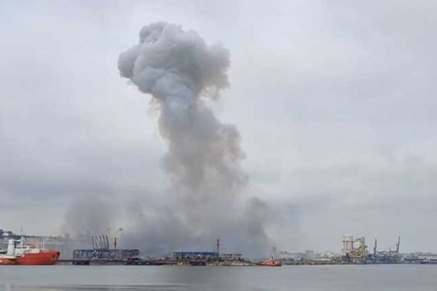 Alerte de mari proportii in Portul Constanta dupa explozia unei drone maritime