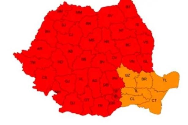 Avertizare de canicula extreme in aproape intreaga tara