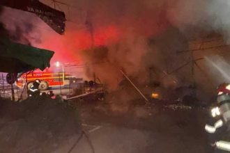 Incendiu la magazia CNCD