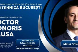 Mihai Covaliu va fi distins cu titlul de Doctor Honoris Causa la Pitesti