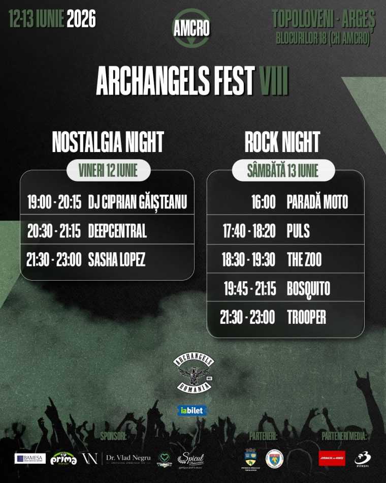 Nu rata ti Festivalul Arcangelilor Doua seri de muzica motoare si distractie la Topoloveni