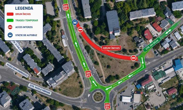 Pitesti Schimbare temporara a traseului autobuzelor 7 si 7B