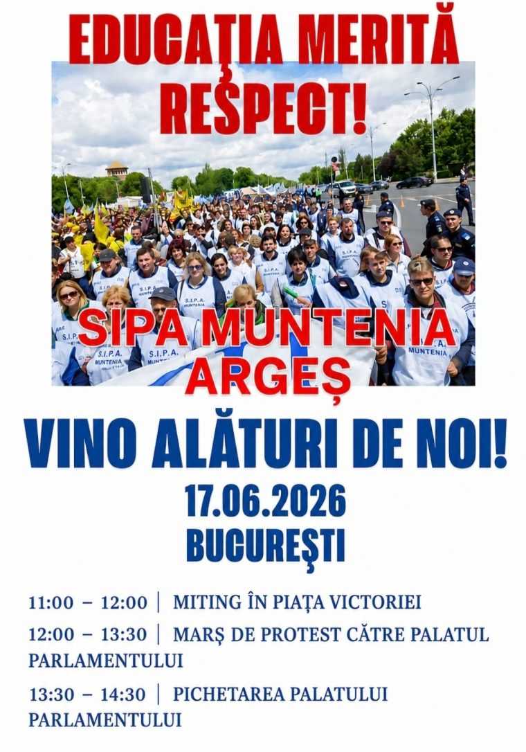 Programul actiunilor de protest ale sindicalistilor din educatie