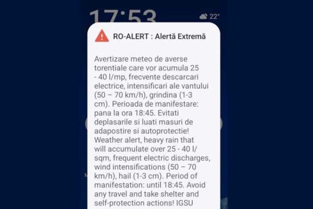 RO Alert post eveniment la Campulung