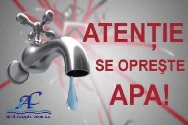 Se intrerupe furnizarea apei la Stefanesti Care sunt strazile afectate