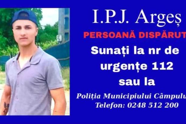 Tanar din Arges cautat Lati vazut