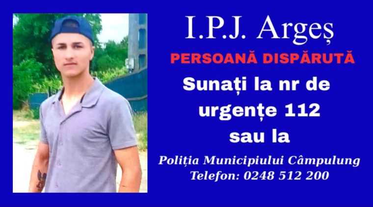 Tanar din Arges cautat Lati vazut