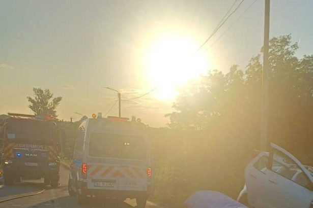 Video Acident grav in care este implicat un poliist din Costesti