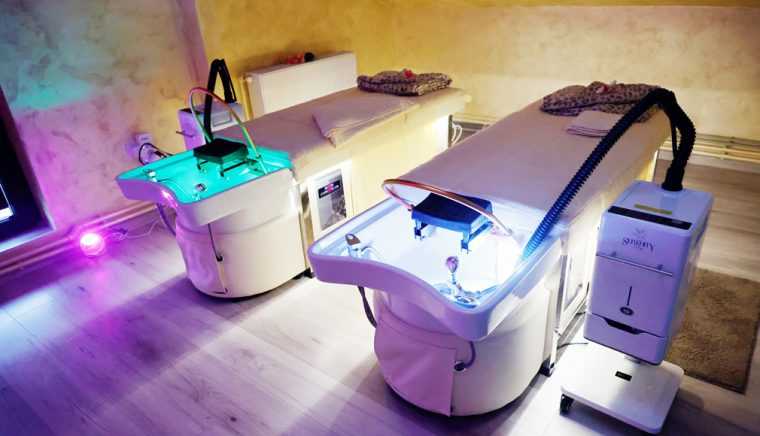 spa pentru cap cu aplicare a aurului