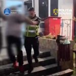 video barbat agresiv retinut la mioveni amenintari si scandal la local