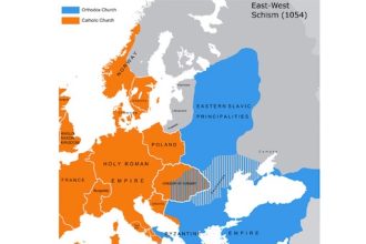 16 Iulie 1054 Marea schisma intre cele doua biserici crestine Biserica Ortodoxa de la Constantinopol si Biserica Catolica de la Roma