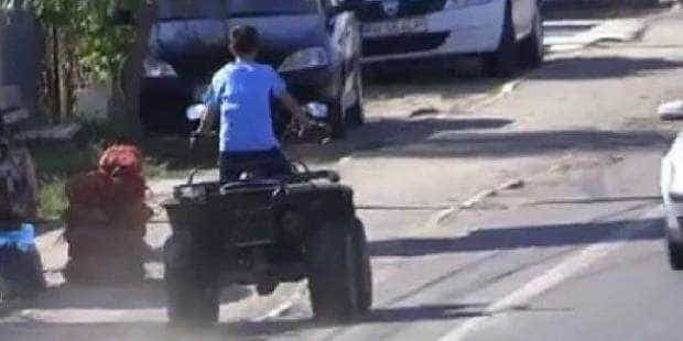 Arges Pe sosea cu ATV ul dar fara permis