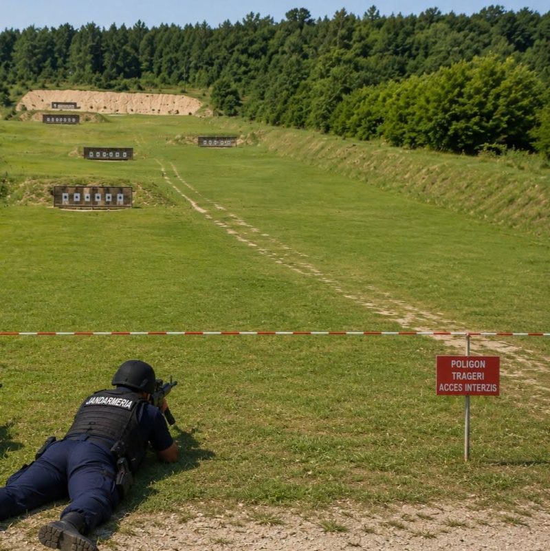 Atentie Tragere in poligonul temporar din Mioveni