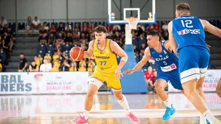 Baschet Victorie istorica pentru Romania in preliminariile CM 2027 Tricolorii au invins Grecia dupa 51 de ani