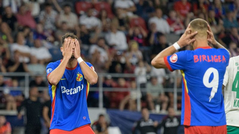 FCSB eliminare umilitoare din Conference League Rosalbastrii au fost invinsi de FK Auda cu 4 1 si parasesc competitia europeana