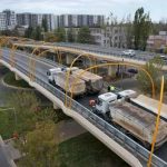 Haos pe DN1 in Bucuresti Pasarela Ikea inchisa complet Exista risc de prabusire a unui stalp de iluminat