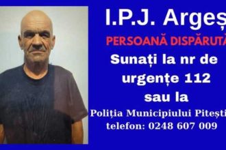 Persoana bolnava disparuta din Pitesti