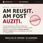 Sanitas Nu suspendam greva ci oferim o sansa politicului sa se reseteze si sa reia negocierile pentru o noua lege a salarizarii