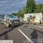 accident la albota traficul este oprit