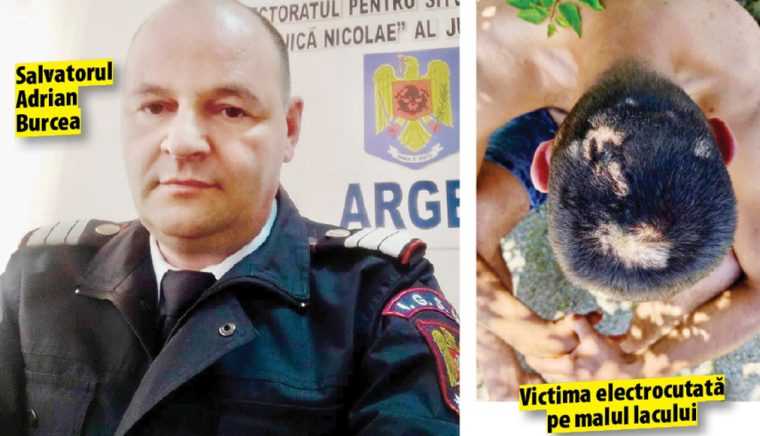 povestea eroului pompier care a salvat un pescar electrocutat pe lacul din albota