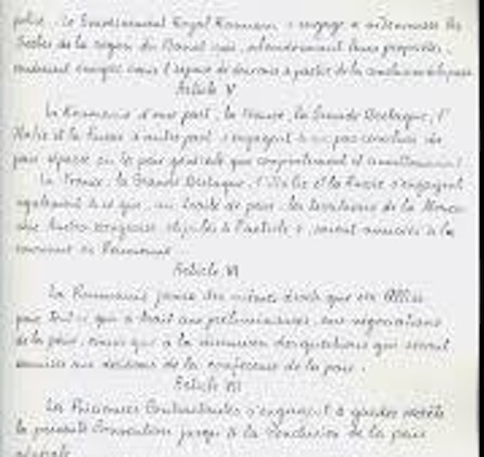 4 August 1916 A fost semnato Tratatul de alianta intre Romania si Antanta Franta Marea Britanie Rusia si Italia