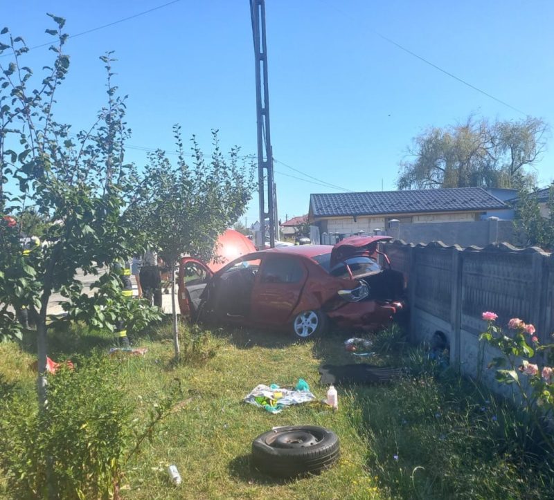 Accident in Arges la Poiana Lacului Victima preluata de echipajul medical