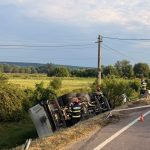 Autobasculanta rasturnata in shant la Clucereasa