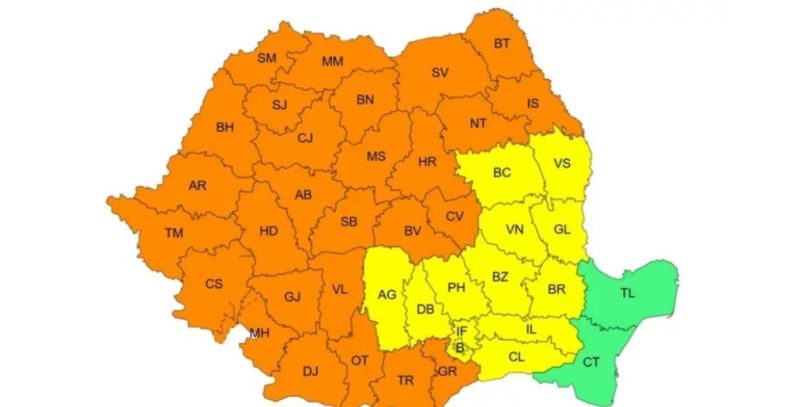 Avertizare de canicula pana luni