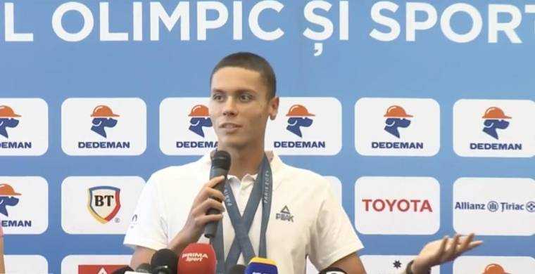 David Popovici din nou campion european la 100 de metri liber romanul a stabilit un nou record al competitiei la Paris