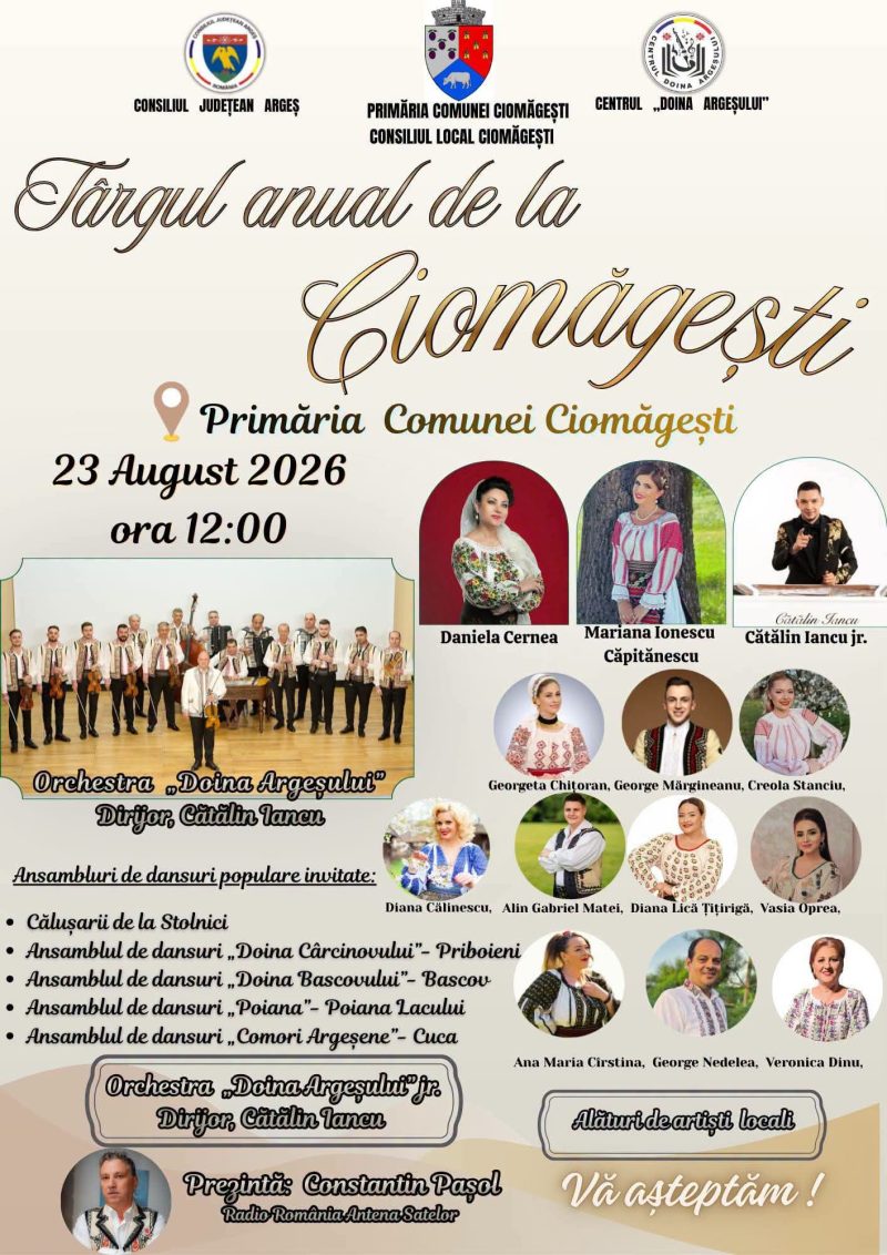 Duminica targ traditional de 70 de ani la Ciomagesti