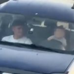 Imagini uluitoare in Vrancea Un bebelus de 11 luni surprins la volanul unei masini pe un drum public