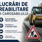 Pitesti Incepe reabilitarea bulevardului Fratii Golesti