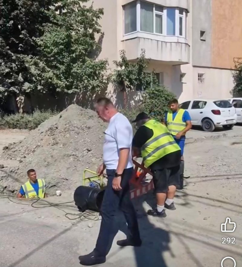 Primarul Cristian Gentea nemultumit de viteza lucrarilor de pe strada Gheorghe Doja Imi e si rusine sa le cer oamenilor rabdare