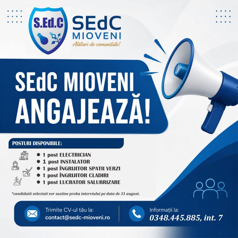 SEdC Mioveni recruteaza