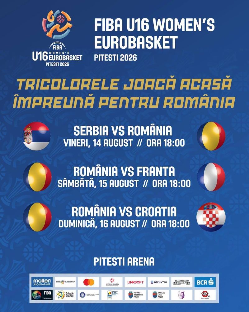 Sfarsit de saptamana dedicat baschetului european la Arena Pitesti