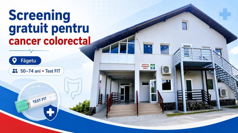 Testare gratuita pentru detectarea cancerului colorectal in Fagetu si Mioveni