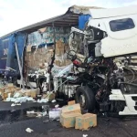 Accident cu două TIR-uri în Argeș: impact violent