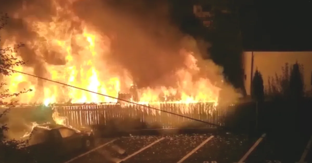 Argeș: Incendiu generalizat, pericol de propagare