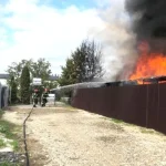 Incendiu violent în Argeș. Foc și panică