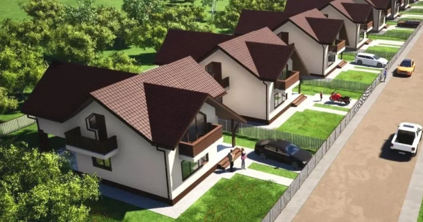 Un nou mini-cartier de case se construiește în Pitești